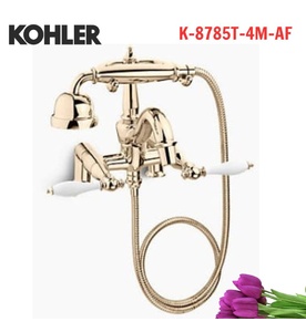 Vòi bồn tắm gắn thành bồn kèm sen cầm tay Kohler Finial K-8785T-4M-AF