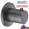 Bộ trộn nhiệt độ âm tường 1 chân đen Đức Keuco Ixmo 59553130001