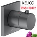 Bộ trộn nhiệt độ âm tường 1 chân đen Đức Keuco Ixmo 59553130002