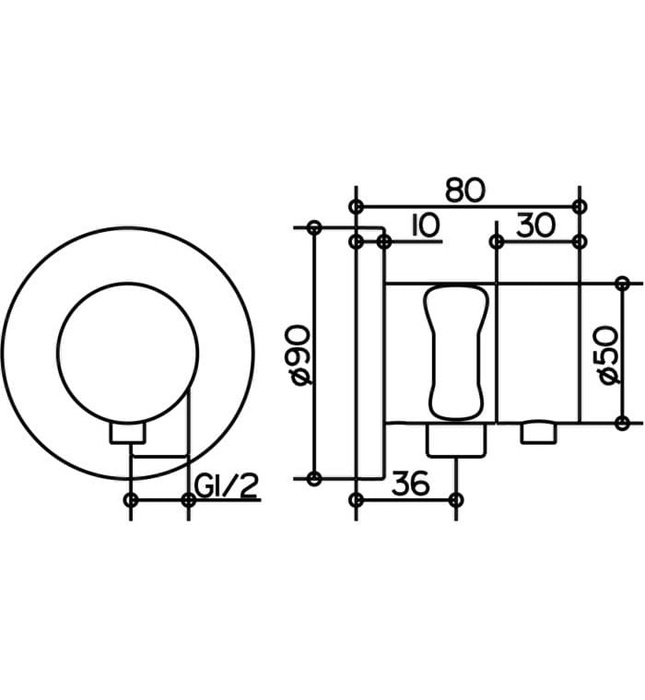 Cút nối chuyển hướng 3 đường nước Đức Keuco 59549011201