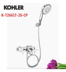 Sen tắm bồn tắm gắn tường Kohler Memoirs K-72661T-3S-CP