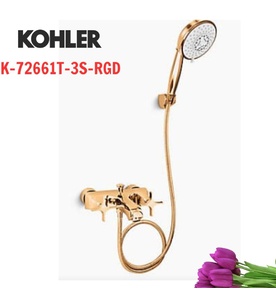 Sen tắm bồn tắm gắn tường Kohler Memoirs K-72661T-3S-RGD