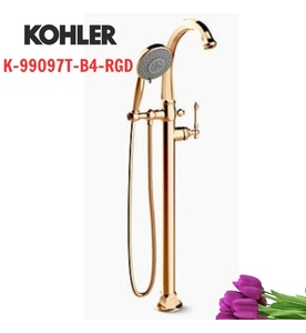 Sen vòi bồn tắm đặt sàn Kohler Kelston K-99097T-B4-RGD