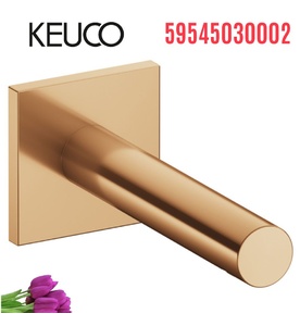 Đầu xả bồn tắm 1 chân âm tường vàng Keuco Standard 59545030002