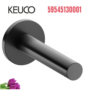 Đầu xả bồn tắm 1 chân âm tường đen Keuco Standard 59545130001