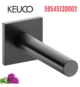 Đầu xả bồn tắm 1 chân âm tường đen Keuco Standard 59545130002