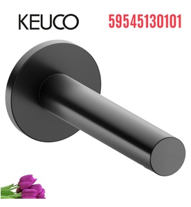 Đầu xả bồn tắm 1 chân âm tường đen Keuco Standard 59545130101