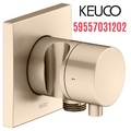 Cút nối chuyển hướng 2 đường nước vàng Đức Keuco 59557031202