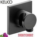 Bộ cút nối sen âm tường đen Đức Keuco 59592130002