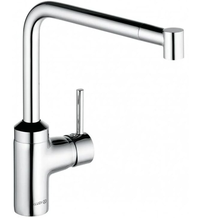 Vòi rửa bát nóng lạnh dây rút Kludi L-INE-S 428210577