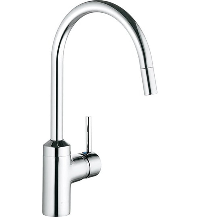 Vòi chậu rửa bát cần cứng nóng lạnh Kludi Bozz 428510576