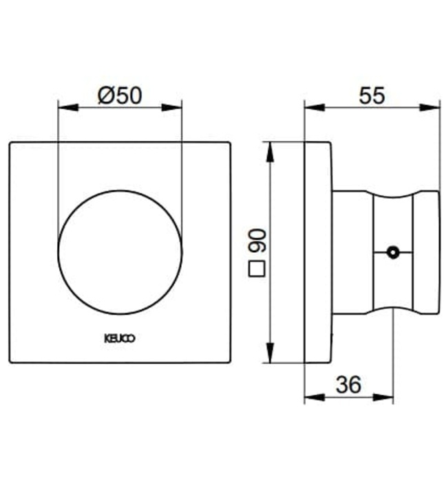 Cài sen tắm cầm tay Keuco Ixmo 59591010002