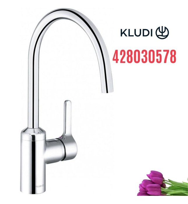 Vòi chậu rửa bát cần cứng Kludi Binggo Star 428030578