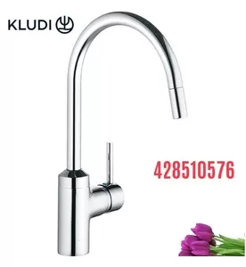 Vòi chậu rửa bát cần cứng nóng lạnh Kludi Bozz 428510576