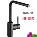 Vòi chậu rửa bát cần cứng đen Kludi L-Ine 428143977