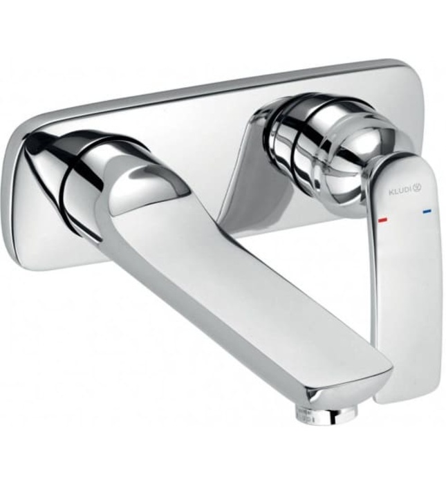 Vòi lavabo 2 chân âm tường đen Đức Kludi Balance 522468775