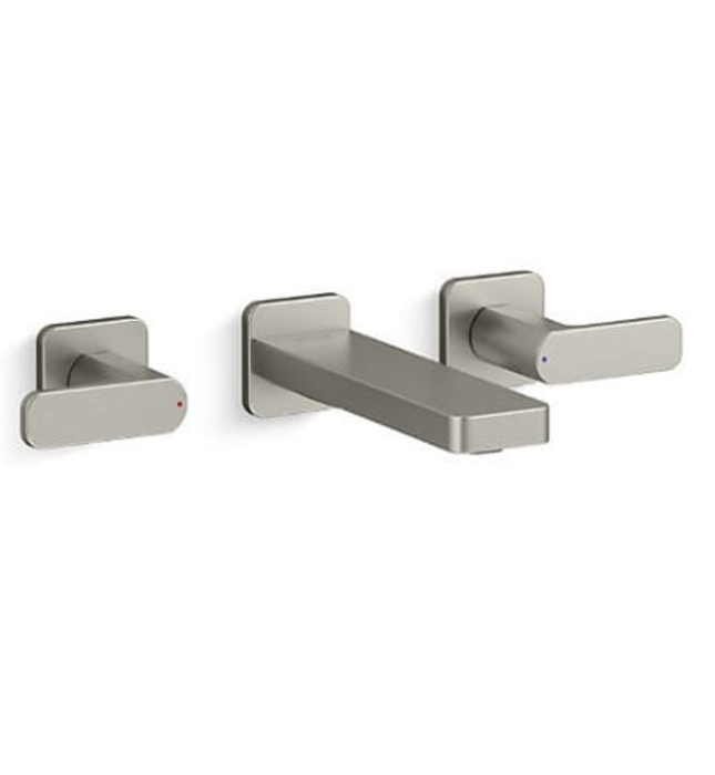 Vòi Lavabo Nóng Lạnh Âm Tường Mỹ Kohler Parallel K-22569T-B4-BN