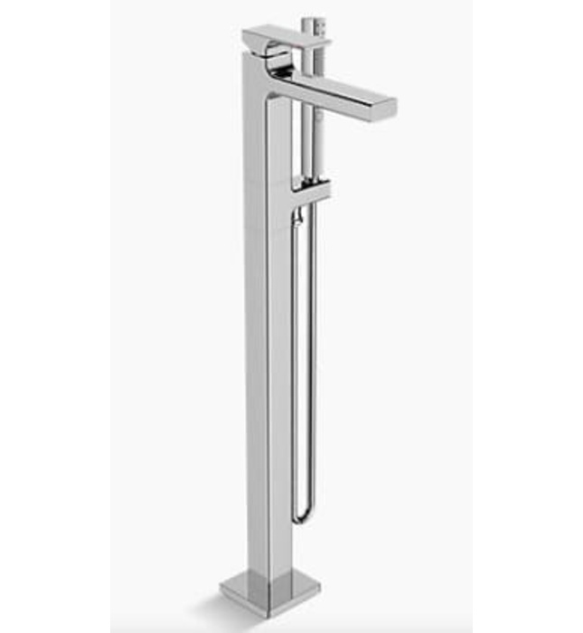 Sen vòi bồn tắm đặt sàn Kohler Strayt K-99166T-C4-2BL