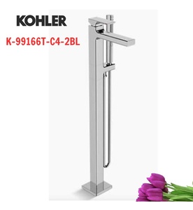 Sen vòi bồn tắm đặt sàn Kohler Strayt K-99166T-C4-2BL