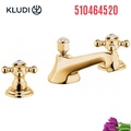 Vòi lavabo nóng lạnh 3 chân mạ vàng Kludi Adlon 510464520