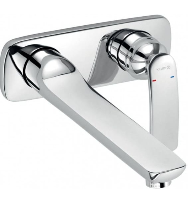 Vòi lavabo 2 chân âm tường đen Đức Kludi Balance 522478775