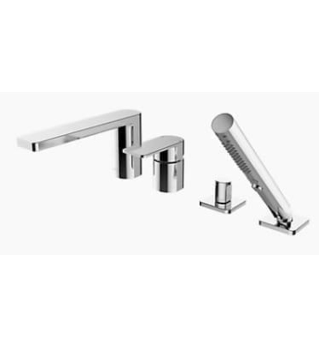 Vòi bồn tắm gắn bồn 4 lỗ Kohler Parallel K-23490T-4-BN