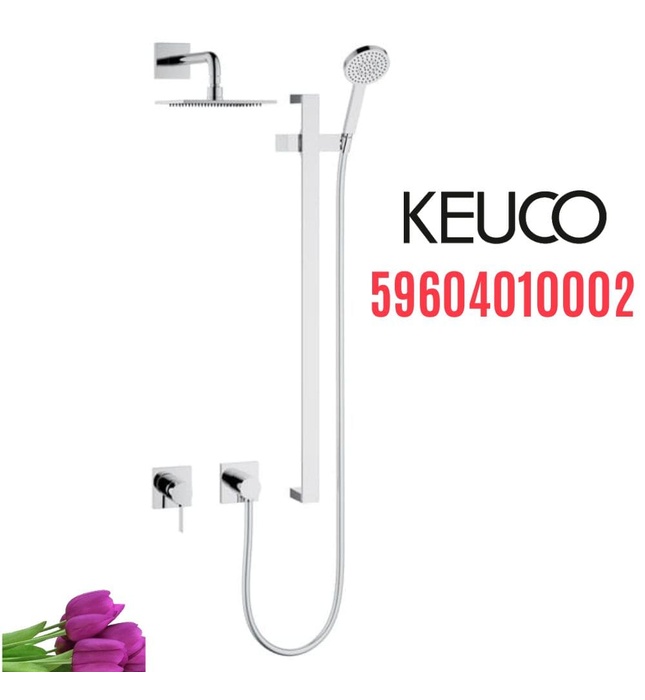 Vòi sen tắm đứng âm tường thanh trượt Đức Keuco Ixmo 59604010002