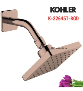 Đầu sen vuông kèm thanh cấp nước Kohler Parallel K-22645T-RGD