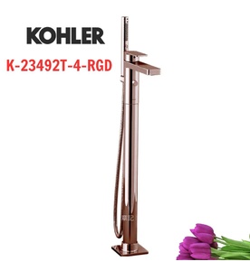 Sen vòi bồn tắm đặt sàn Mỹ Kohler Parallel K-23492T-4-RGD