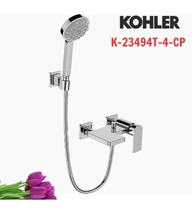 Sen vòi bồn tắm gắn tường Mỹ Kohler Parallel K-23494T-4-CP