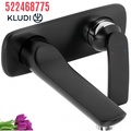 Vòi lavabo 2 chân âm tường đen Đức Kludi Balance 522468775