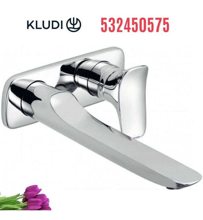 Vòi lavabo 2 chân âm tường Đức Kludi Amba 532450575