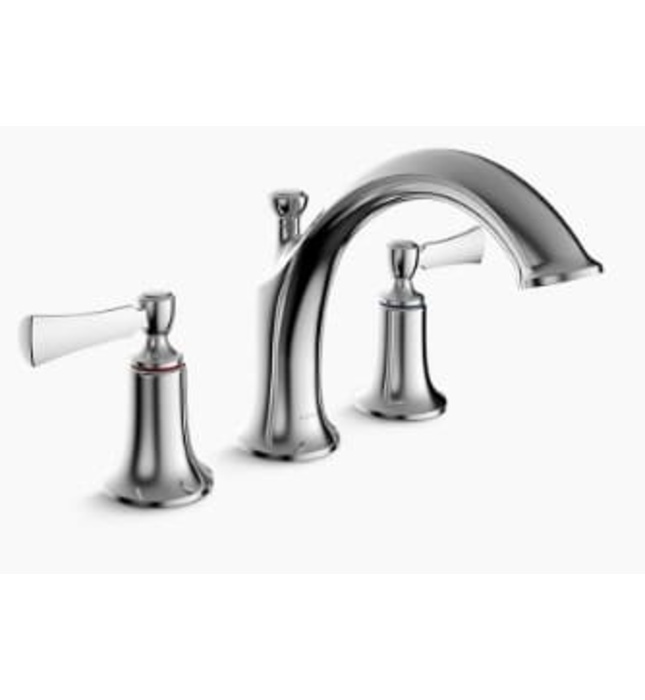 Vòi bồn tắm gắn bồn Mỹ Kohler Elate K-75521T-4-BN