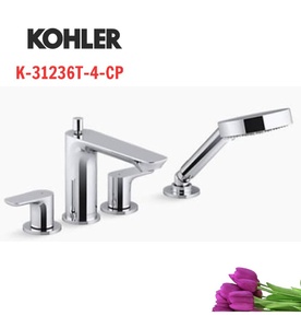 Sen vòi bồn tắm gắn bồn Mỹ Kohler ALEO S K-31236T-4-CP