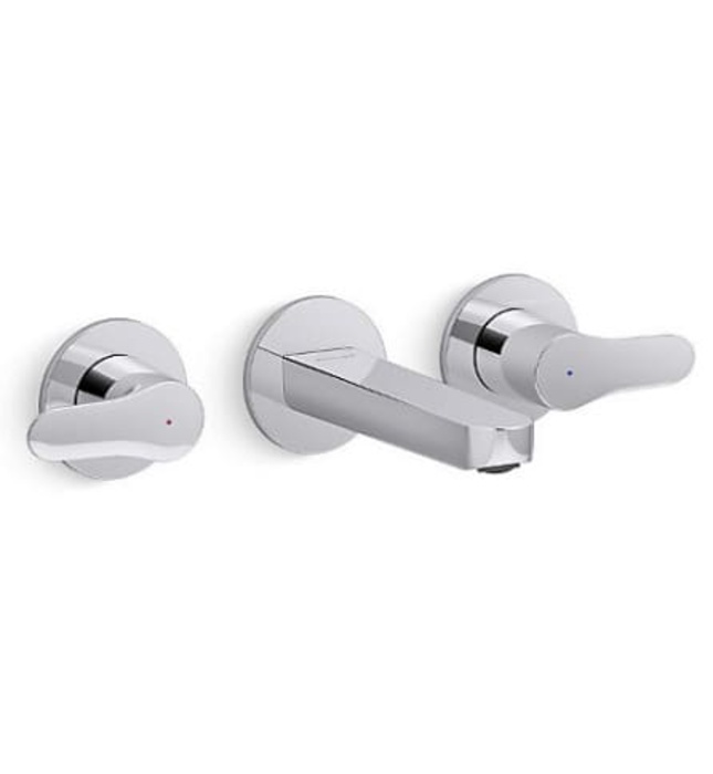 Vòi Lavabo Nóng Lạnh Âm Tường Mỹ Kohler Accliv K-33067T-4-CP