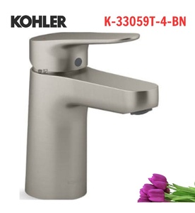 Vòi chậu rửa 1 lỗ nóng lạnh Kohler Accliv K-33059T-4-BN
