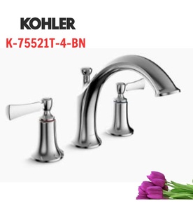 Vòi bồn tắm gắn bồn Mỹ Kohler Elate K-75521T-4-BN