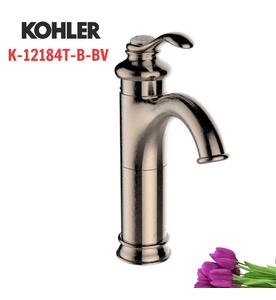 Vòi chậu rửa 1 lỗ nóng lạnh Kohler Fairfax K-12184T-B-BV