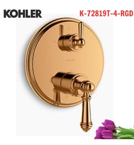 Mặt nạ sen và vòi bồn tắm cảm biến nhiệt Kohler Modulo K-72819T-4-RGD