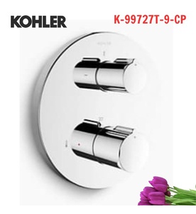 Mặt nạ sen và vòi bồn tắm cảm biến nhiệt Kohler Modulo K-99727T-9-CP