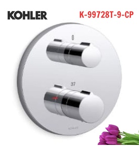 Mặt nạ sen và vòi bồn tắm cảm biến nhiệt Kohler Modulo K-99728T-9-CP
