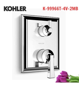 Mặt nạ sen và vòi bồn tắm cảm biến nhiệt Kohler Modulo K-99966T-4V-2MB