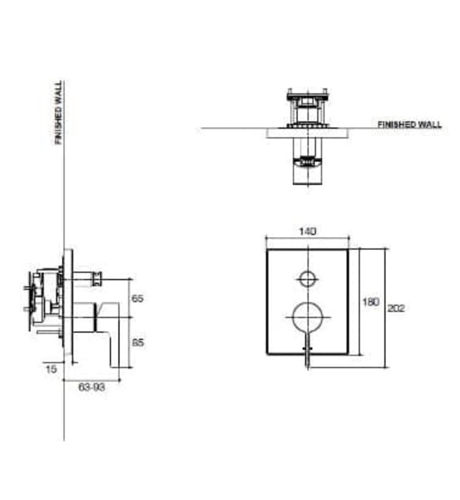 Mặt nạ sen và vòi bồn tắm âm tường Kohler Composed K-99723T-B4-AF