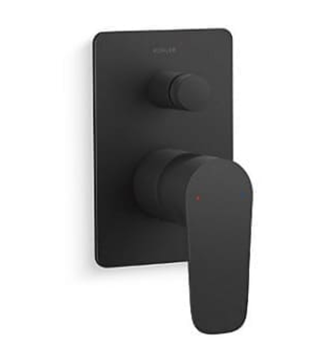 Mặt nạ điều khiển sen tắm âm tường 2 chiều Kohler K-26478T-4-BL