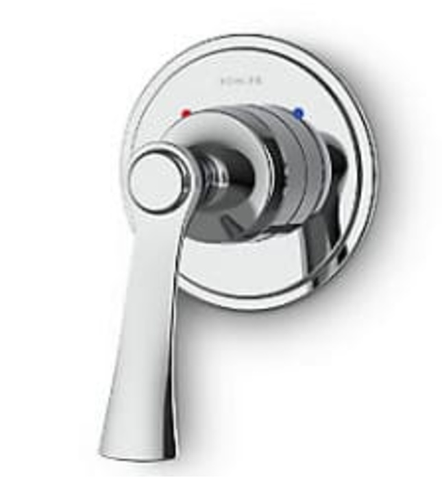 Mặt nạ điều khiển sen tắm âm tường 2 chiều Kohler K-26481T-4-CP