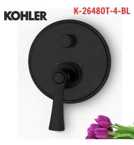 Mặt nạ điều khiển sen tắm âm tường 2 chiều Kohler K-26480T-4-BL