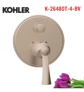 Mặt nạ điều khiển sen tắm âm tường 2 chiều Kohler K-26480T-4-BV