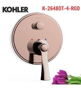 Mặt nạ điều khiển sen tắm âm tường 2 chiều Kohler K-26480T-4-RGD