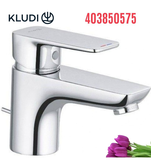 Vòi lavabo nóng lạnh 1 chân Kludi Pure & Stlye 403850575