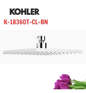 Đầu sen vuông gắn trần Kohler K-18360T-CL-BN